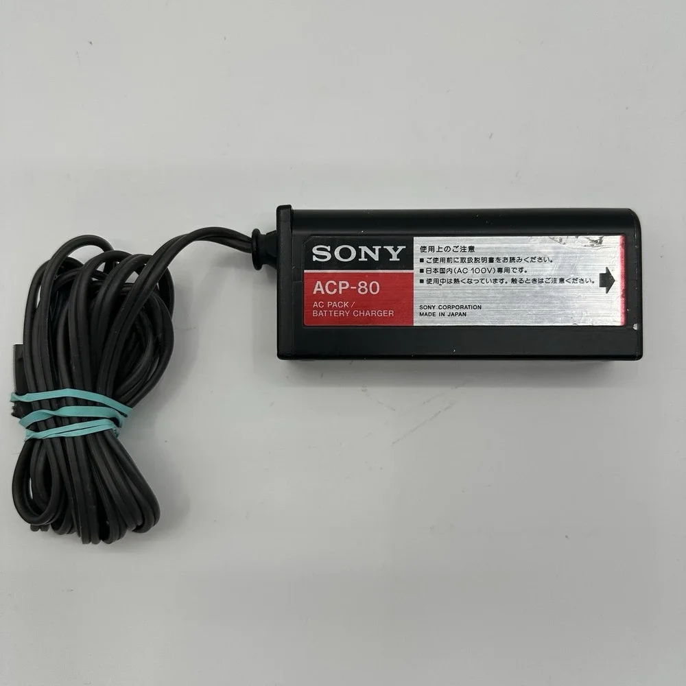 Original Sony ACP-80 AC Power Adaptor Made In Japan DC Out 8.5V AC In 100V Black
